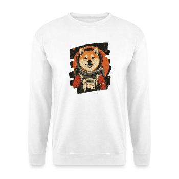 Shiba Astronaute 2 - Sweat-shirt Unisexe - blanc - Devant