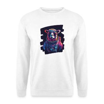 Lama Astronaut - Unisex Pullover - Weiß - Vorne