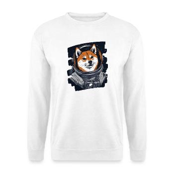 Shiba Inu Astronaute - Sweat-shirt Unisexe - blanc - Devant
