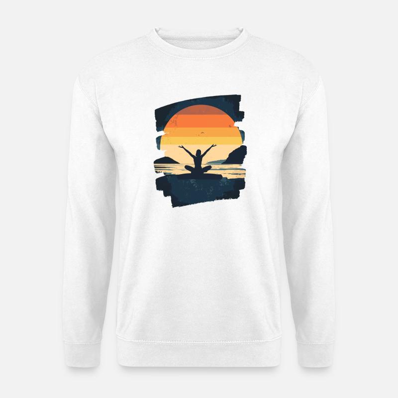 Yoga Namaste Meditation - Unisex Pullover - Weiß