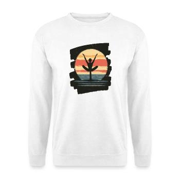 Yoga Namaste Meditation - Unisex Pullover - Weiß - Vorne