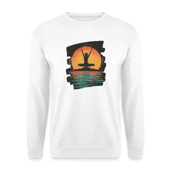 Yoga Namaste Méditation - Sweat-shirt Unisexe - blanc - Devant