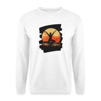 Yoga Namaste Méditation - Sweat-shirt Unisexe - blanc - Devant