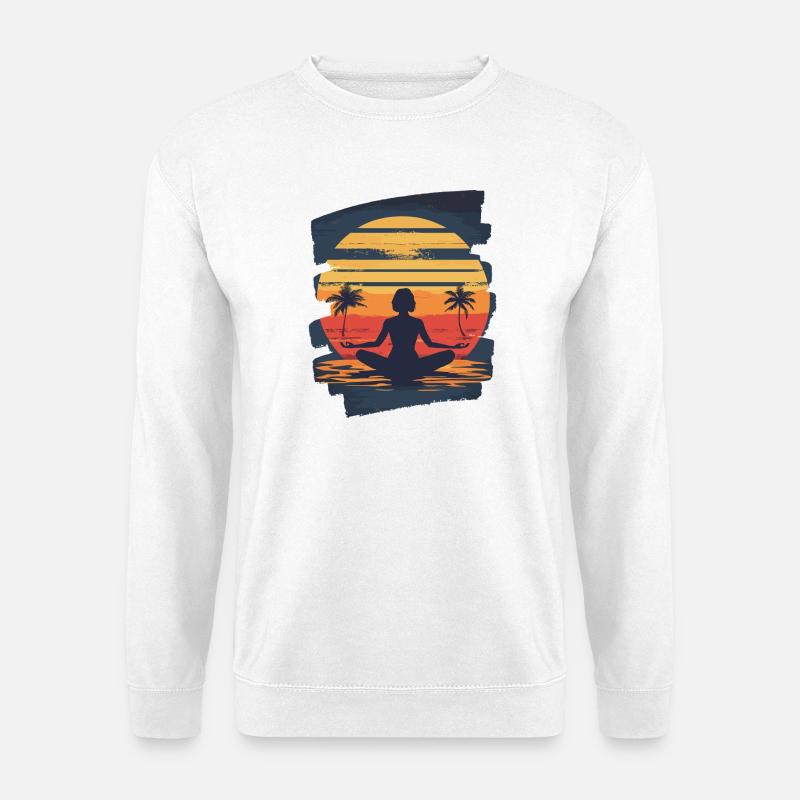Yoga Namaste Meditation - Unisex Pullover - Weiß