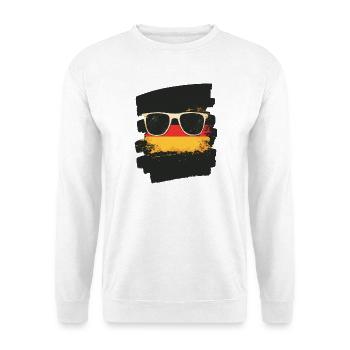Sonnenbrille Deutschland Flagge - Unisex Pullover - Weiß - Vorne