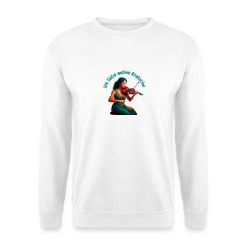 Ich liebe meine Bratsche - Stilvolle Bratschistin - Unisex Pullover - Weiß - Vorne