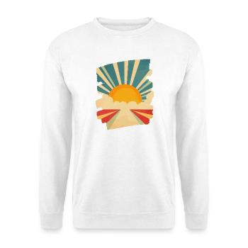 Sommer Sonne - Unisex Pullover - Weiß - Vorne - Alina (178cm) & Michal (187cm)