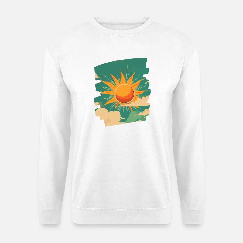 Sommer Sonne - Unisex Pullover - Weiß