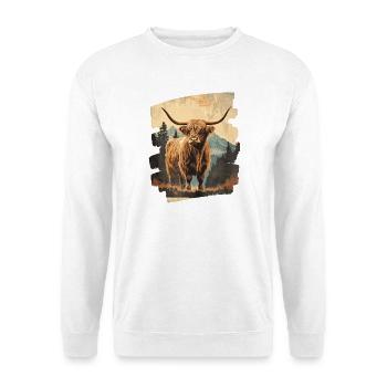 Scottish Highland cattle - Unisex Sweatshirt - white - Front