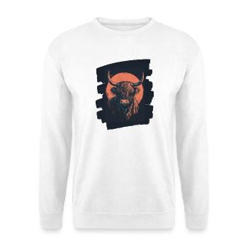 Scottish Highland cattle - Unisex Sweatshirt - white - Front