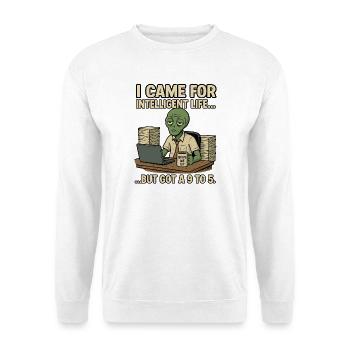 Alien Extra-Terrestrial avec de l’humour - Téléporte-moi - Sweat-shirt Unisexe - blanc - Devant