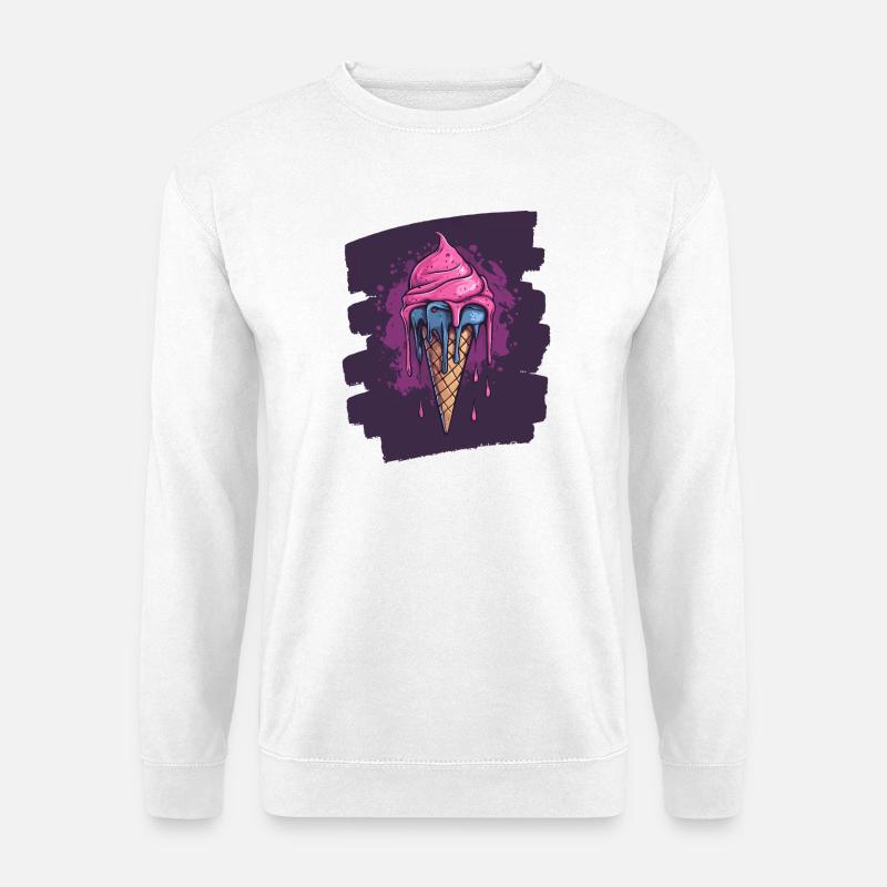 Eiscreme Eis - Unisex Pullover - Weiß
