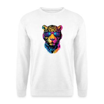 Jaguar Raubkatze Panther Wilde Katze Süßer Jaguar - Unisex Pullover - Weiß - Vorne