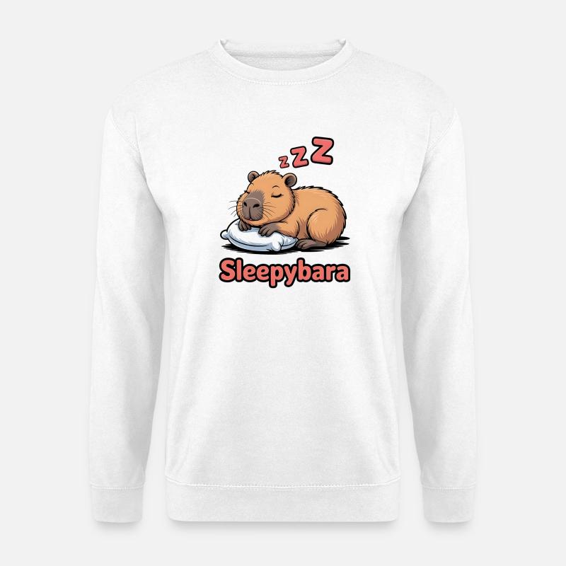 Sleepybara Dream Cuddle - Unisex Sweatshirt - white
