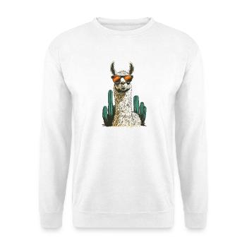 Lama drôle Alpaga Lama Lama Animal Cadeau - Sweat-shirt Unisexe - blanc - Devant