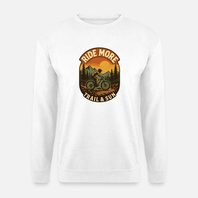 Fahrrad Radfahrer - Unisex Pullover - Weiß