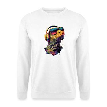 Monitor lizard, reptile, Komodo dragon, banded monitor lizard, lizard - Unisex Sweatshirt - white - Front