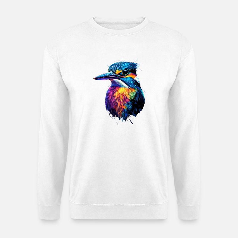 Kingfisher Eisvogel Vogel Süße Eisvögel Kingfisher - Unisex Pullover - Weiß