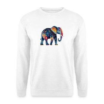 Elephant Proboscis Africa Safari Wilderness Elephant - Unisex Sweatshirt - white - Front