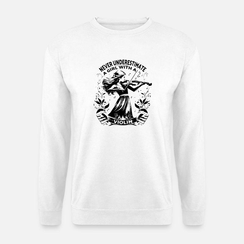 Kompliziertes Mandala-Muster in Monochrom - Unisex Pullover - Weiß