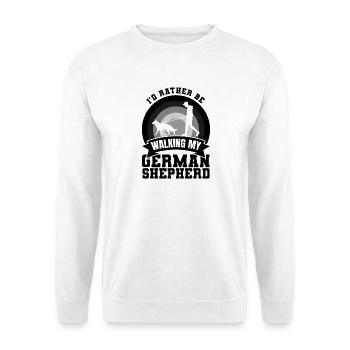 German Shepherd Owner Saying - Unisex Sweatshirt - white - Front