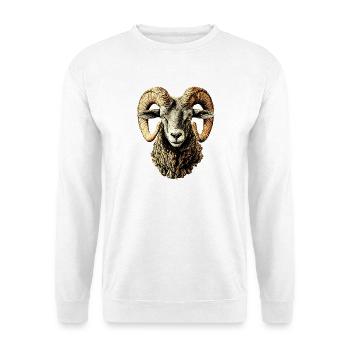 Aries mouflon Aries Wild Sheep Male Sheep - Unisex Sweatshirt - white - Front