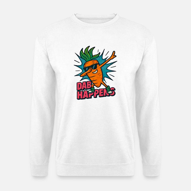 Coole Karotte Dabbing - Unisex Pullover - Weiß