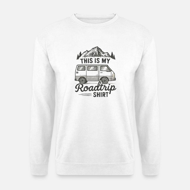 Camping Camper Caravan - Unisex Pullover - Weiß