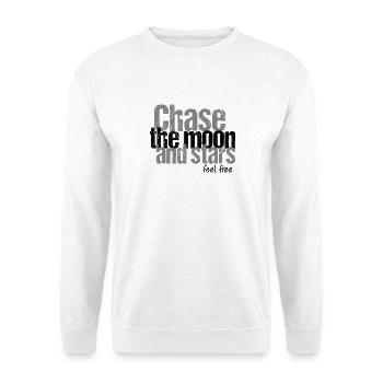 Chasse à la lune et aux étoiles - Sweat-shirt Unisexe - blanc - Devant