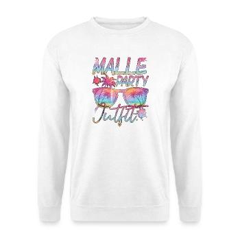 Malle Party Outfit Sunglasses - Unisex Sweatshirt - white - Front