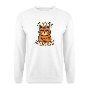 Mürrische Katze Katzenliebhaber - Unisex Pullover - Weiß - Vorne