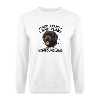 Charming Black Lab Dog Illustration - Unisex Sweatshirt - white - Front
