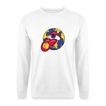 Eye and Brain Candy Surreal Illustration - Unisex Sweatshirt - white - Front