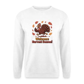 Festliche Erntezeit Türkei Illustration - Unisex Pullover - Weiß - Vorne