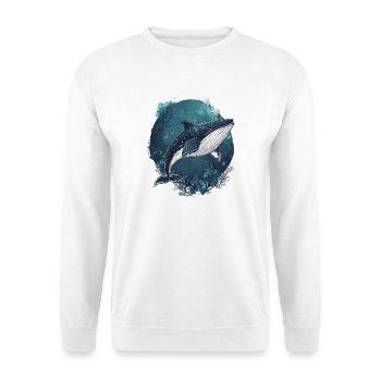 Wal - Unisex Pullover - Weiß - Vorne