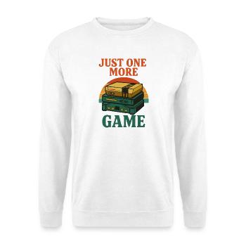 Illustration d'une pile de jeux rétro - Sweat-shirt Unisexe - blanc - Devant