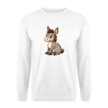 Esel - Unisex Pullover - Weiß - Vorne