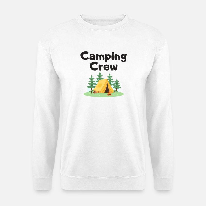 Abenteuer Camping Zelt Design - Unisex Pullover - Weiß