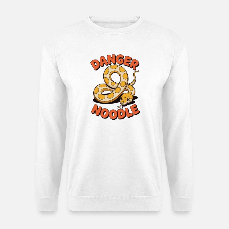 Danger Noodle – Lustiges Schlangen Design - Unisex Pullover - Weiß