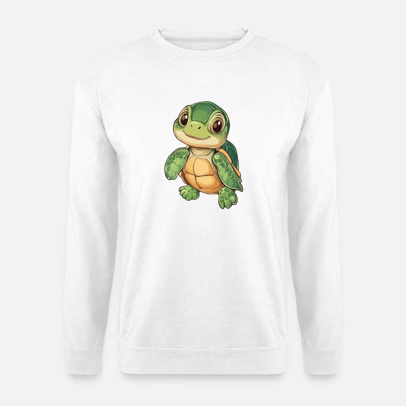 Schildkröte - Unisex Pullover - Weiß