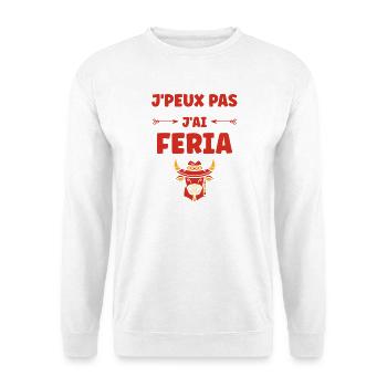 Cow in Colorful Mexican Festive Feria - Unisex Sweatshirt - white - Front