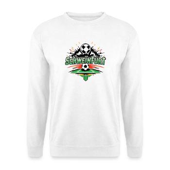 Supporter de football à Schweinfurt - Sweat-shirt Unisexe - blanc - Devant