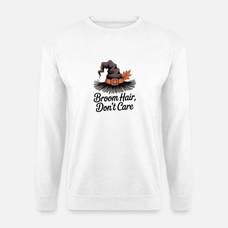 Besenhaar ist mir egal - Unisex Pullover - Weiß