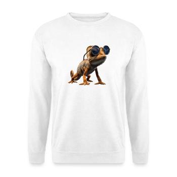 Chameleon Lizard Reptile Chameleon Iguana Lizard - Unisex Sweatshirt - white - Front