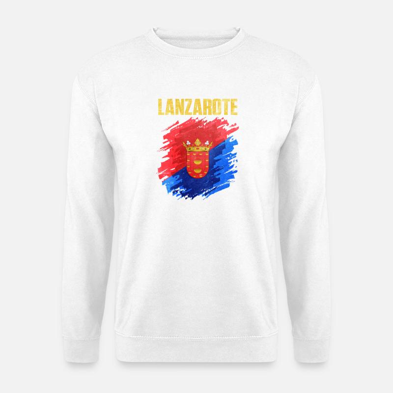Lanzarote Inselwappen Design - Unisex Pullover - Weiß