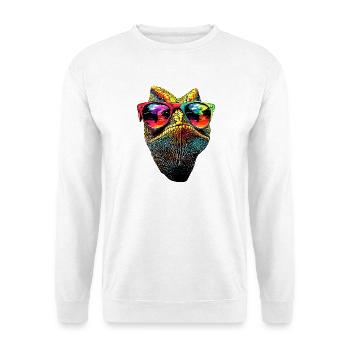 Chameleon Lizard Reptile Chameleon Iguana Lizard - Unisex Sweatshirt - white - Front