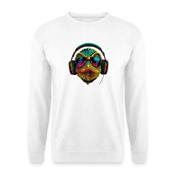 Chameleon Lizard Reptile Chameleon Iguana Lizard - Unisex Sweatshirt - white - Front