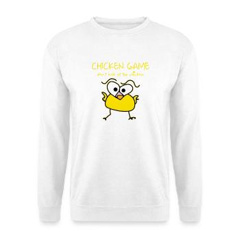 chicken game fun - Unisex Sweatshirt - white - Front