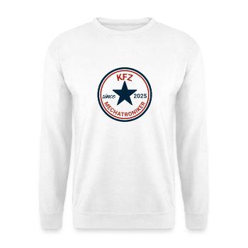 KFZ Mechatroniker 2025 Badge - Unisex Pullover - Weiß - Vorne