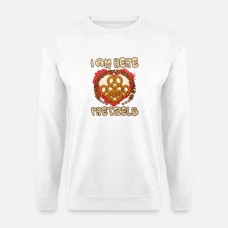 Herzliche Brezeln Liebesbote - Unisex Pullover - Weiß